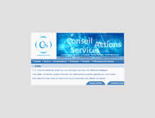Tablet Screenshot of conseil-actions-services.com